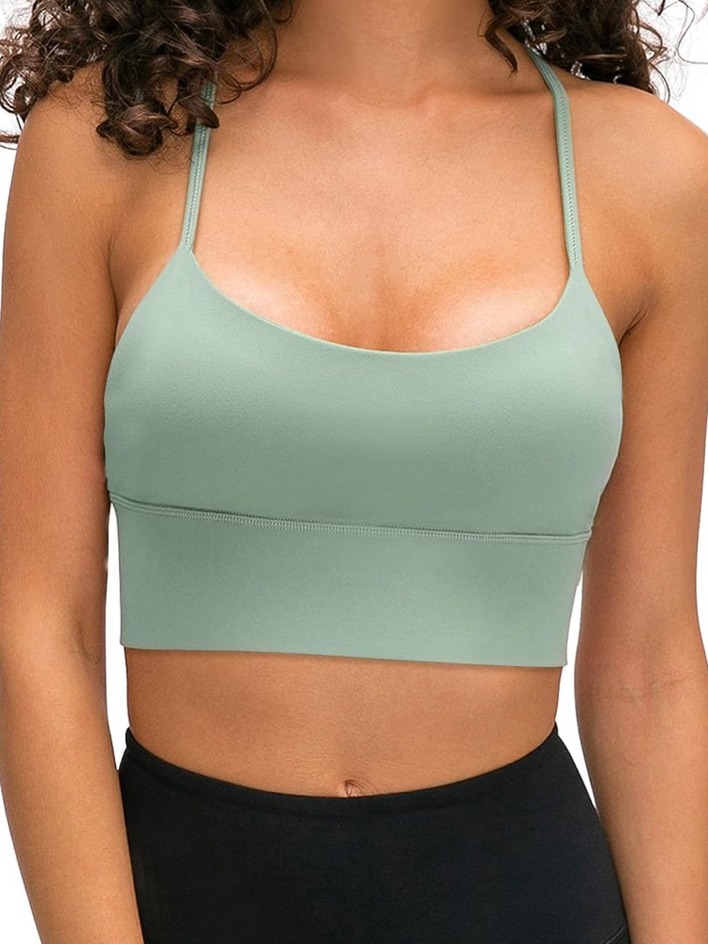 Women’s Olive Green Strappy Bralette Top